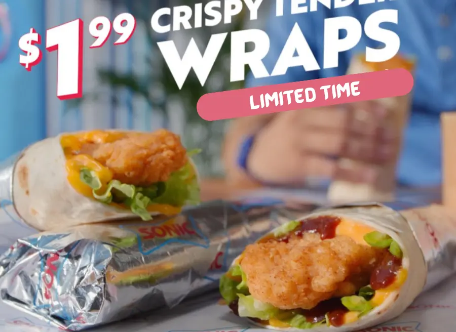 Sonic $1.99 Crispy Tender Wrap