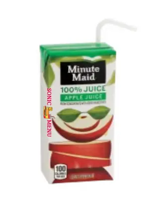 Sonic Minute Maid 100% Apple Juice