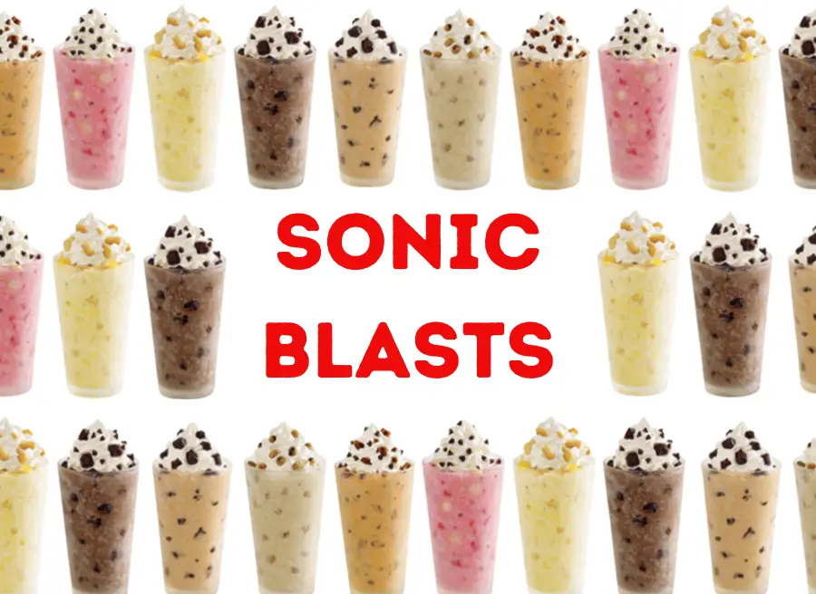 Sonic Blasts menu