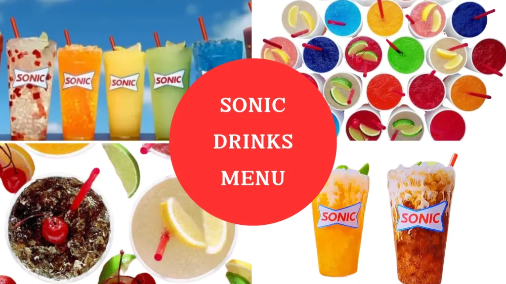 Sonic Drinks Menu