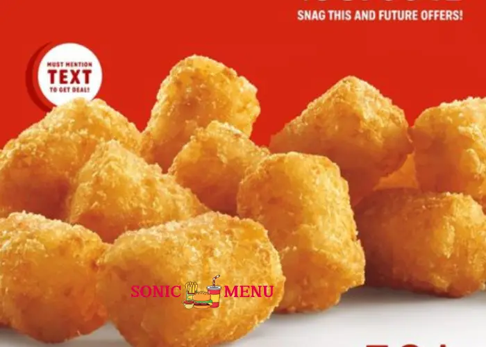Sonic Free Medium Tots Or Fries With Entrée